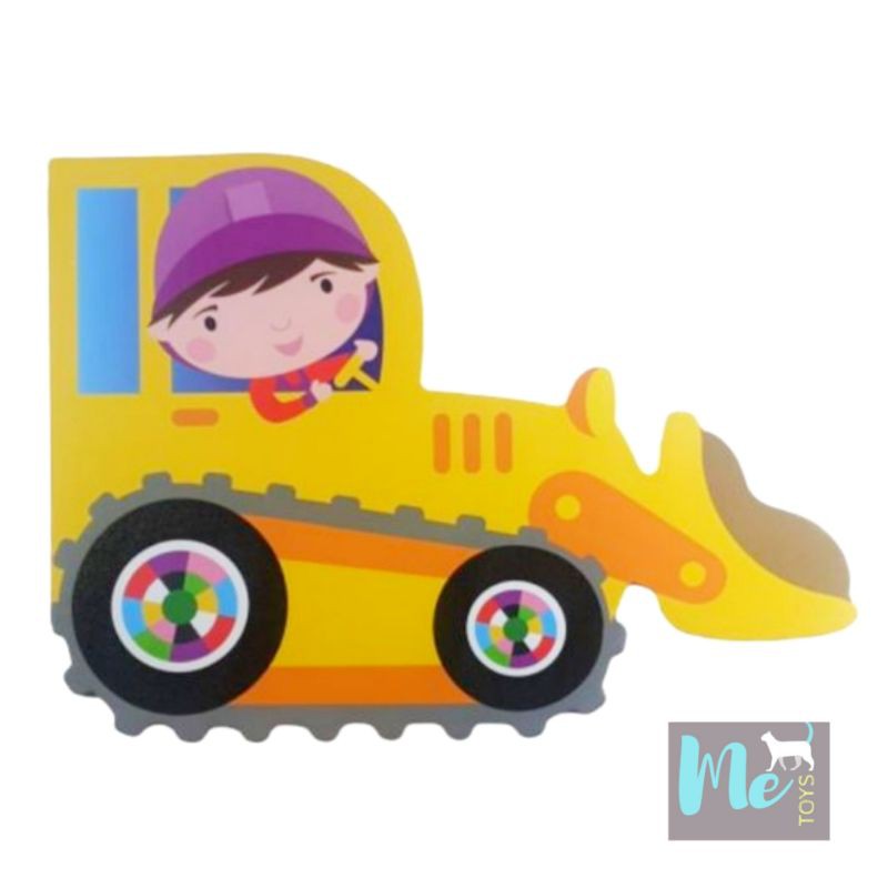 On Wheels DIGGER Board Book - Story Book