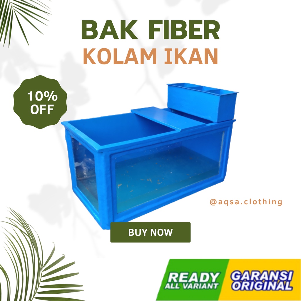 BAK KOLAM IKAN FIBER KACA BISA CUSTOM UKURAN DAN MODEL