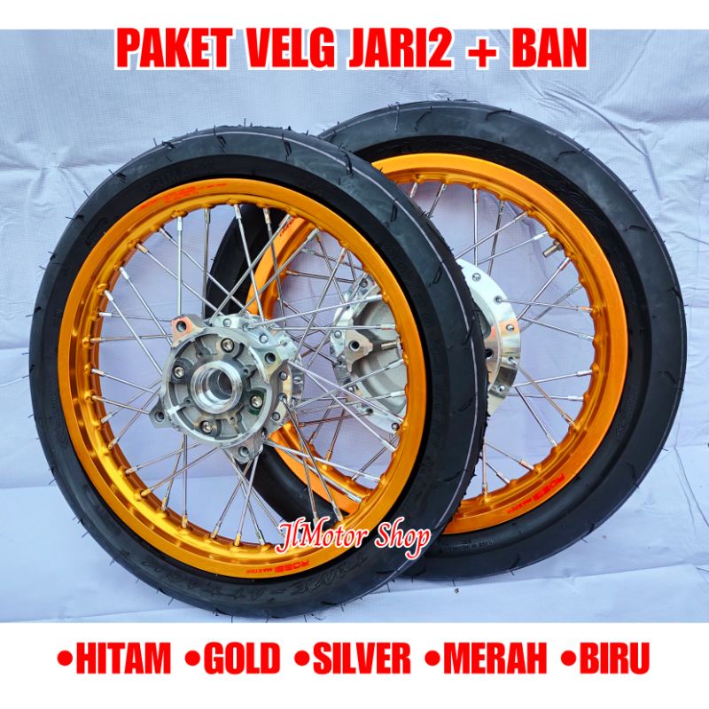 PAKET VELG JARI JARI NMAX OLD NEW NMAX PCX 150 PCX 160 ADV AEROX VARIO 125 150 BEAT SCOOPY GENIO MIO M3 FINO XRIDE XEON SOUL GT FREEGO FAZZIO RING 14 PLUS BAN LUAR DALAM