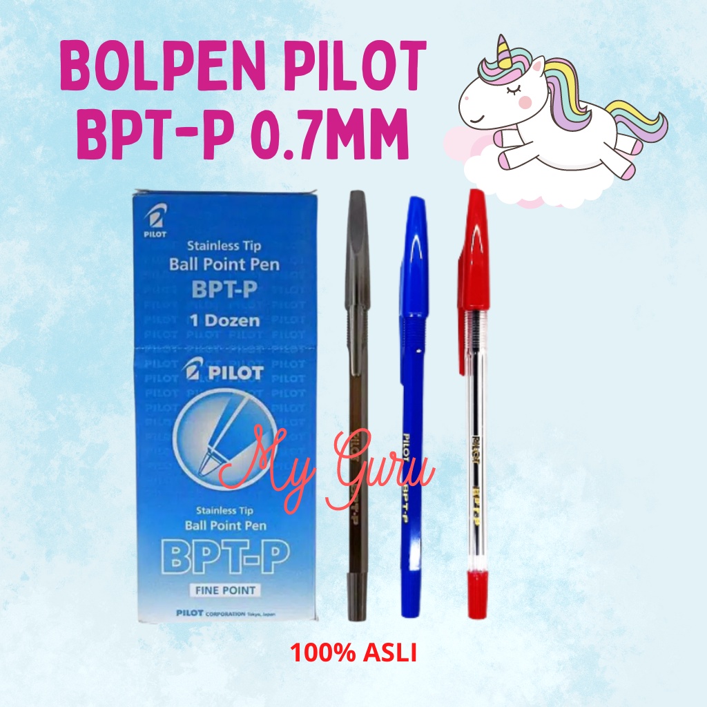 

[PCS] BOLPEN PILOT BPT-P 0.7MM HITAM / BIRU / MERAH