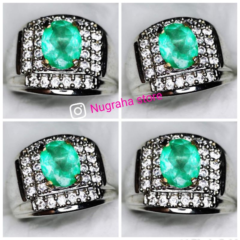 NATURAL TERLARIS PERMATA ZAMRUD COLOMBIA LUSTER