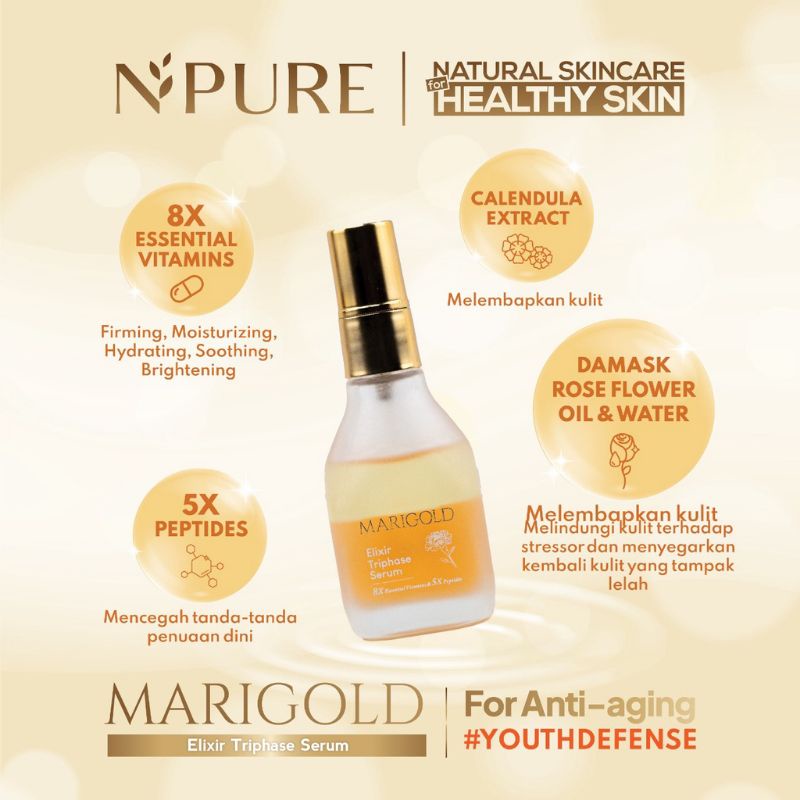 Npure Elixir Thriphase Serum Marigold