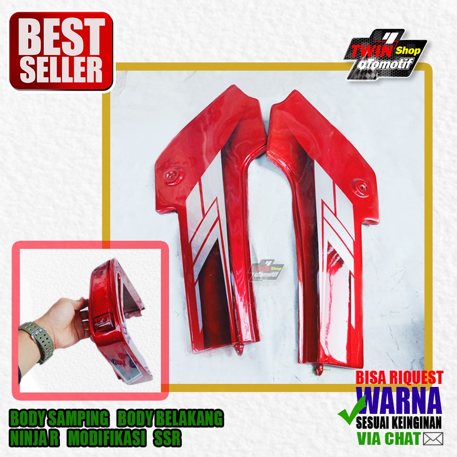 Body samping SSR dan Body belakang ssr ninja r ninja rr MERAH
