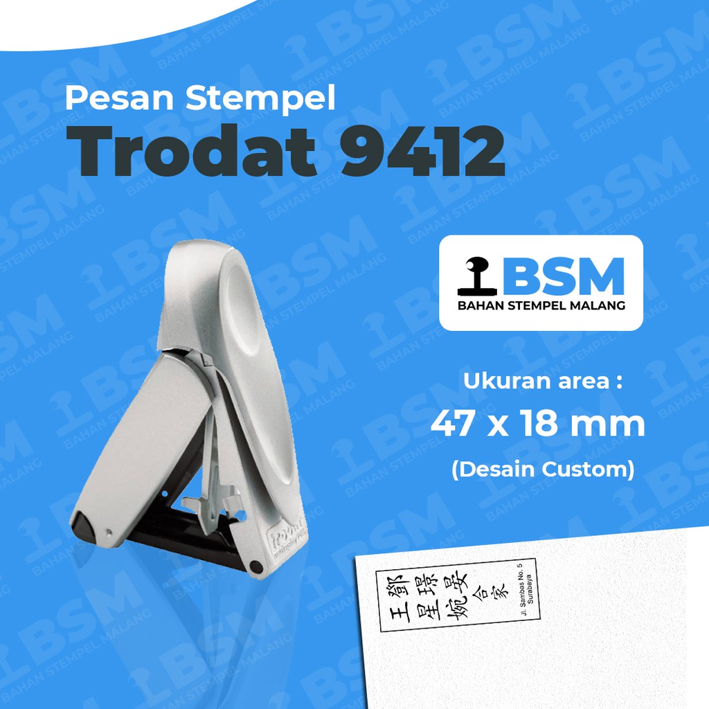 

Promo buy 1 get 1 Pesan Stempel Trodat Pocket 9412 - Ukuran 47 x 18mm - Stempel Notaris, Stempel Bidan, Stempel Dokter