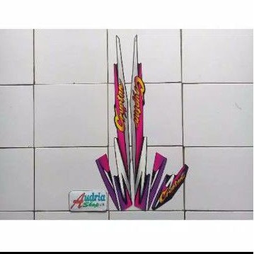 Striping Motor Yamaha crypton 2000 Merah ungu