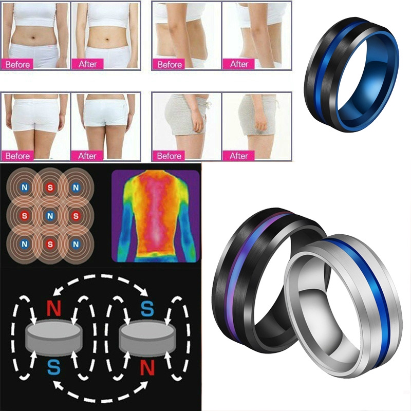 Cincin Magnetik Bahan Titanium Steel Untuk Menurunkan Berat Badan