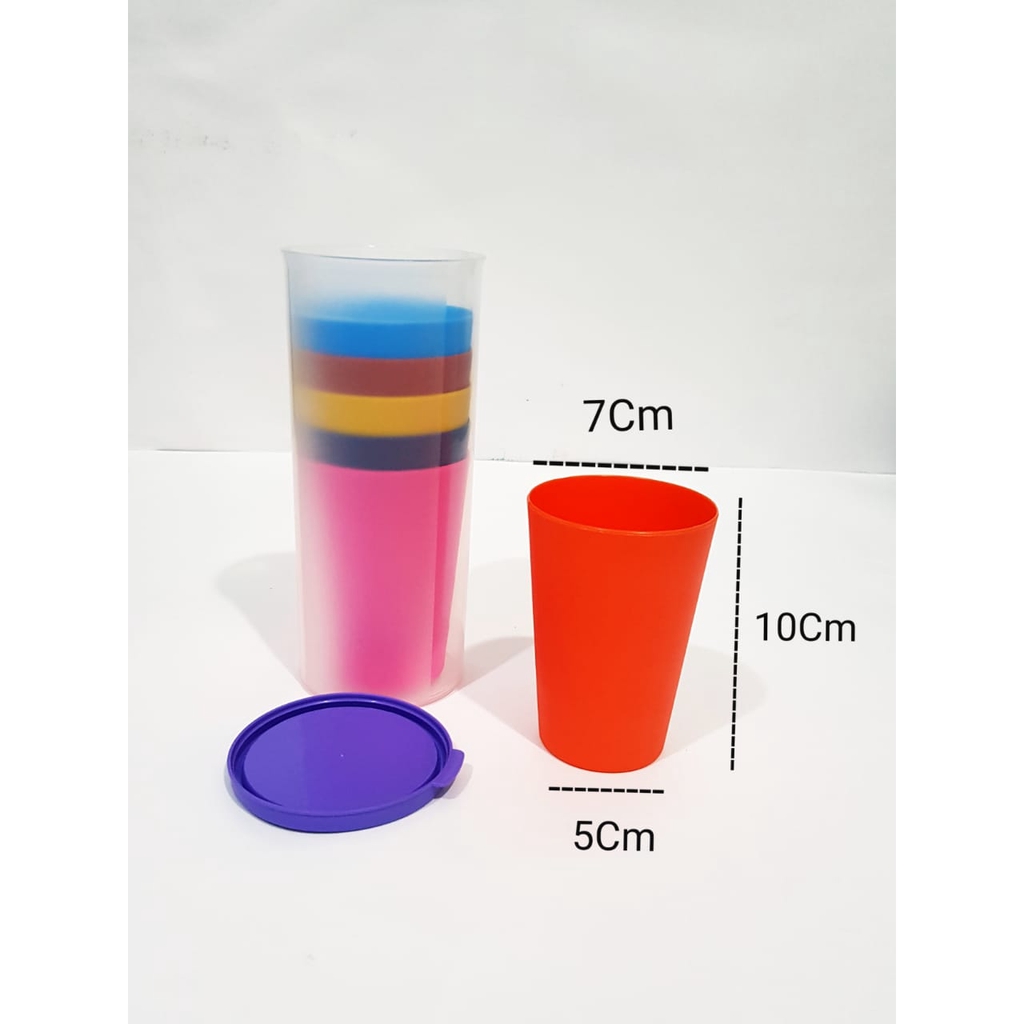 GELAS PLASTIK RAINBOW PICNIC CUP SET M857