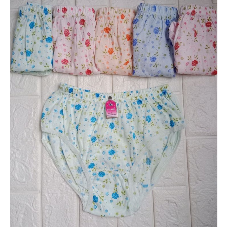 CELANA DALAM BUNGA M L XL BAHAN KATUN KUALITAS SUPER (CD Bunga 1 Pcs)