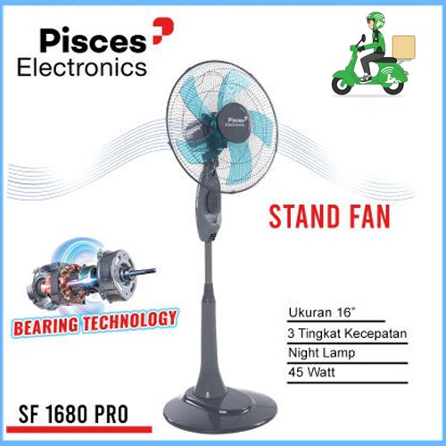 PISCES BEARING STAND FAN KIPAS ANGIN BERDIRI 16&quot; SF 1680 ORI