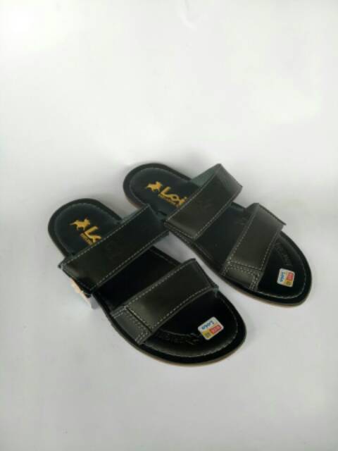 Promo 2pcs sandal kulit asli pria sendal kulit sapi asli murah flat selop slop japit baru keren