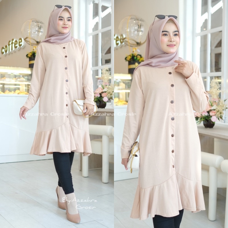 ELBIE Tunik - Tunik Babyterry Import LD105 / Long Tunik Kaos / R.1 -  211-5336