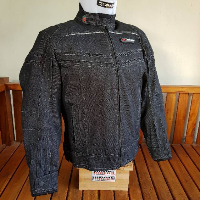 jaket contin kamerad denim motor bikers riding touring adventure