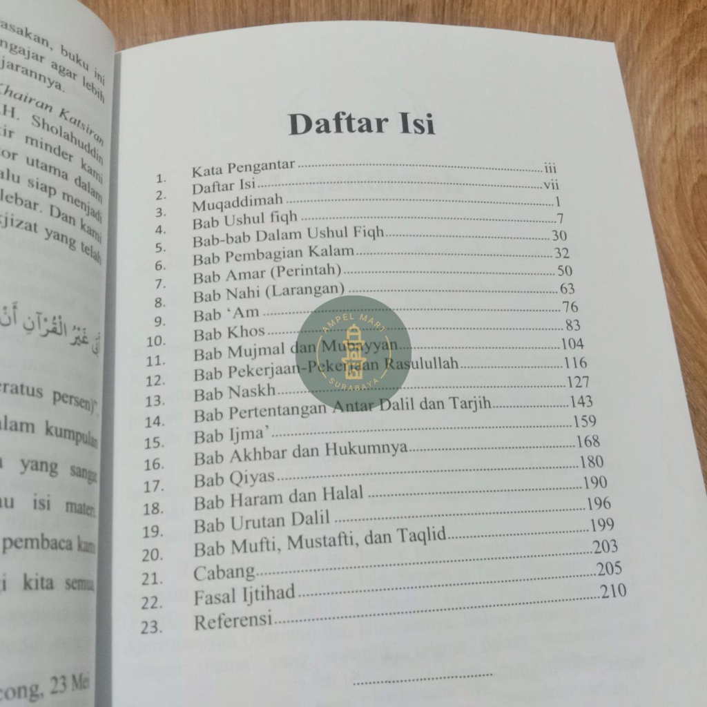 KUNCI MEMAHAMI USHUL FIQH TERJEMAH DAN KOMENTAR - MUJIZAT