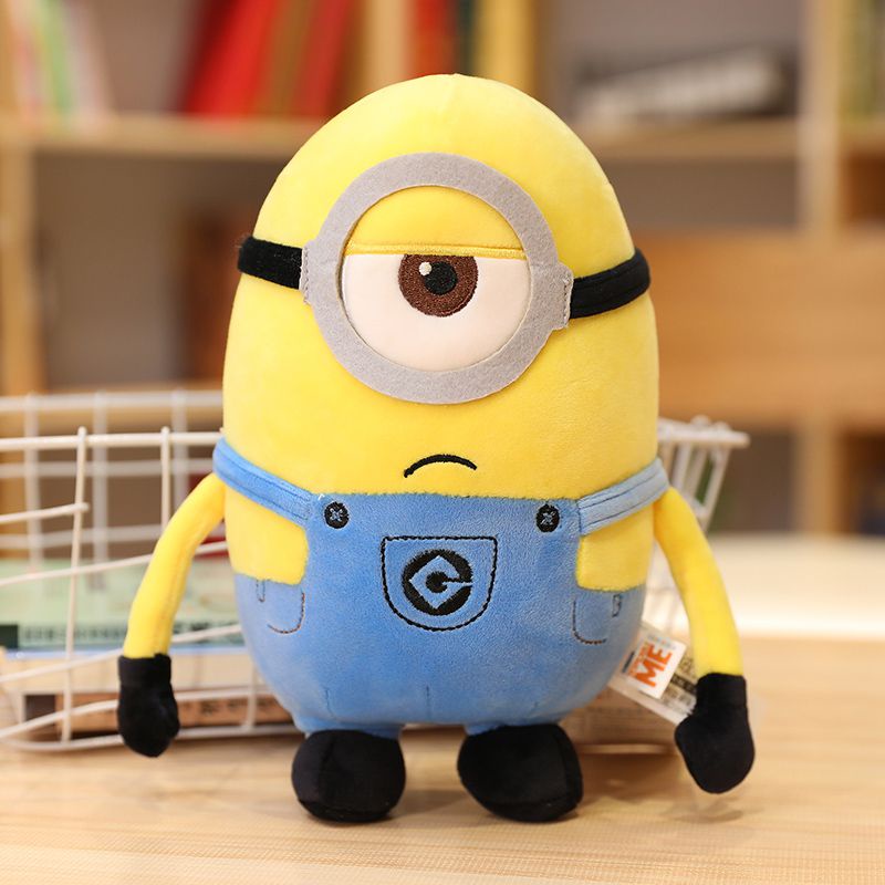 Cute Minions Movie Characters Yellow Plush Toys Bob Stuart In Jeans Soft Dolls Toys &amp; Hobbies Christmas Birthday Gift