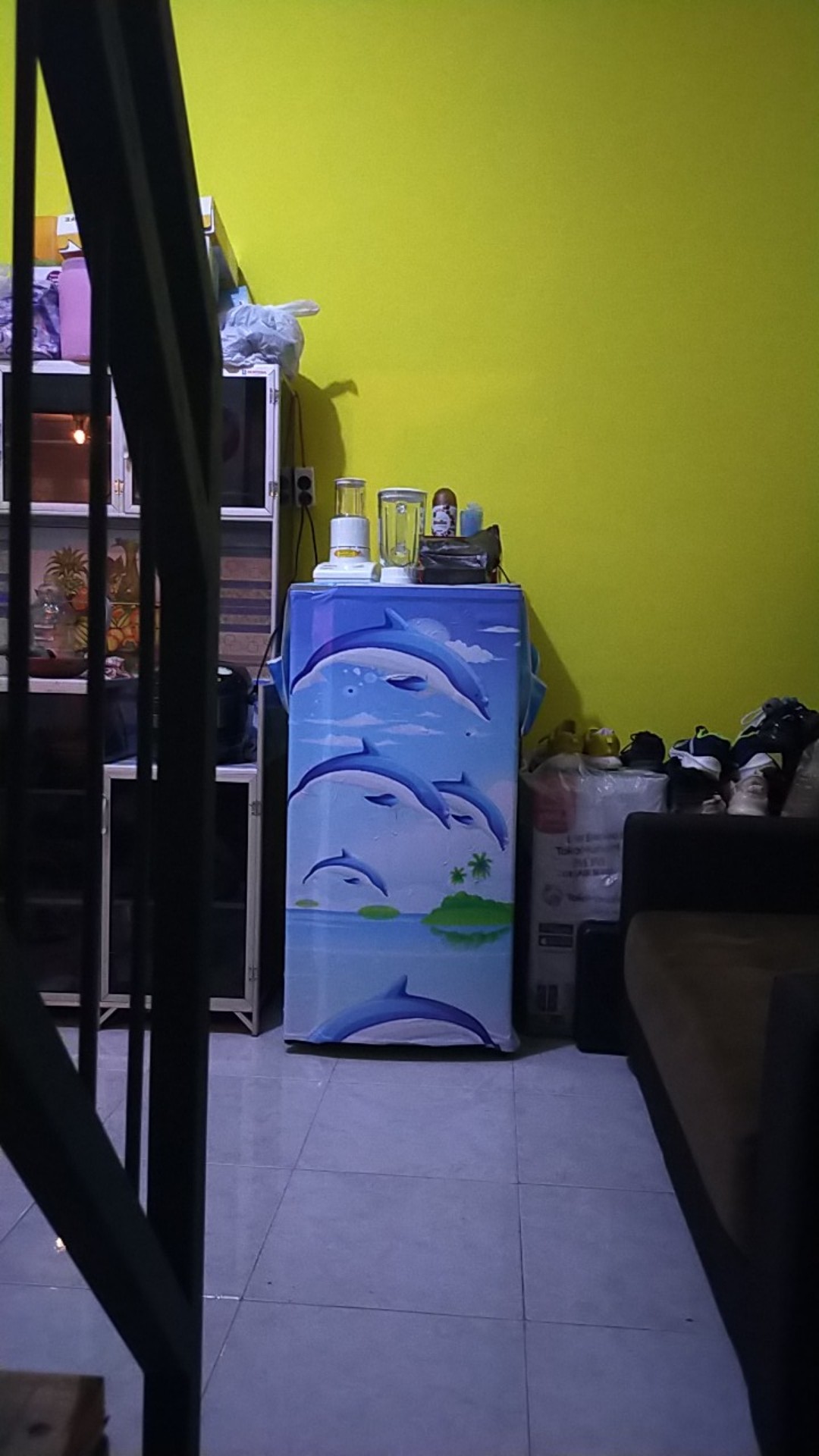 Variasi Sticker Kulkas 1 Pintu 2 Pintu Dolpin