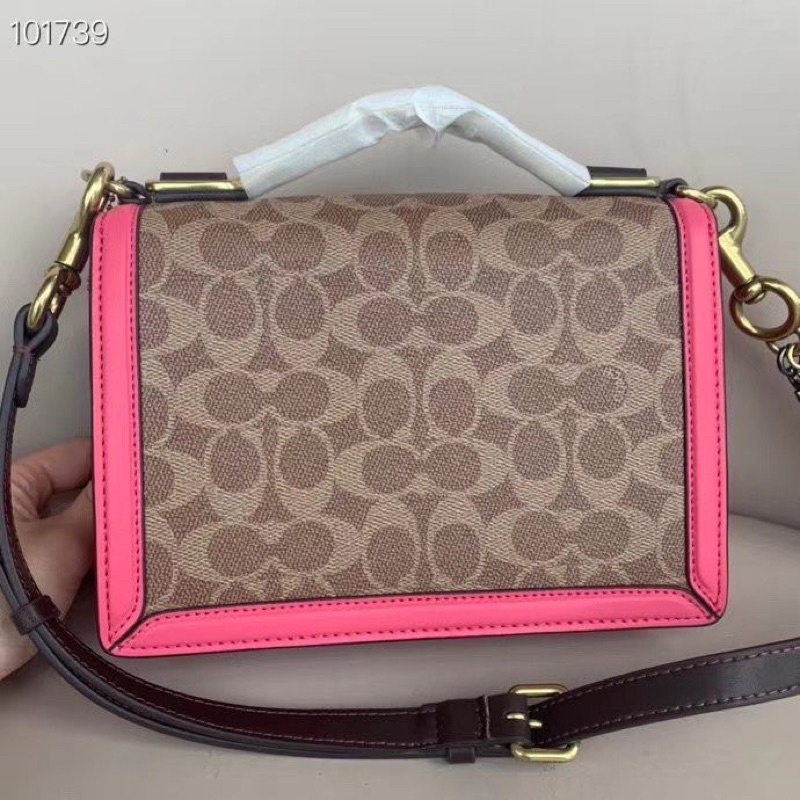 Coach Riley Top Handle 22 In Colorblock (91371)