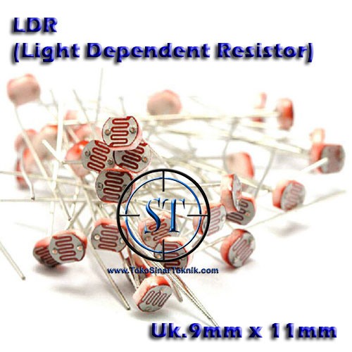 LDR 9mm x 11mm Besar Sensor Cahaya Photodioda Photo Dioda Light  Resistor Sensitive ukuran 11mm