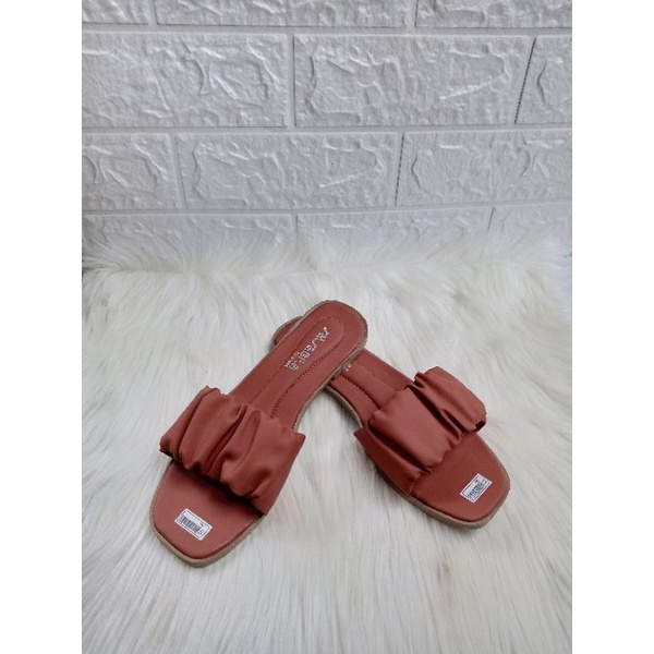 Sandal Wanita Terbaru Teplek Wanita Murah Kerut Rempel Sendal Cewek