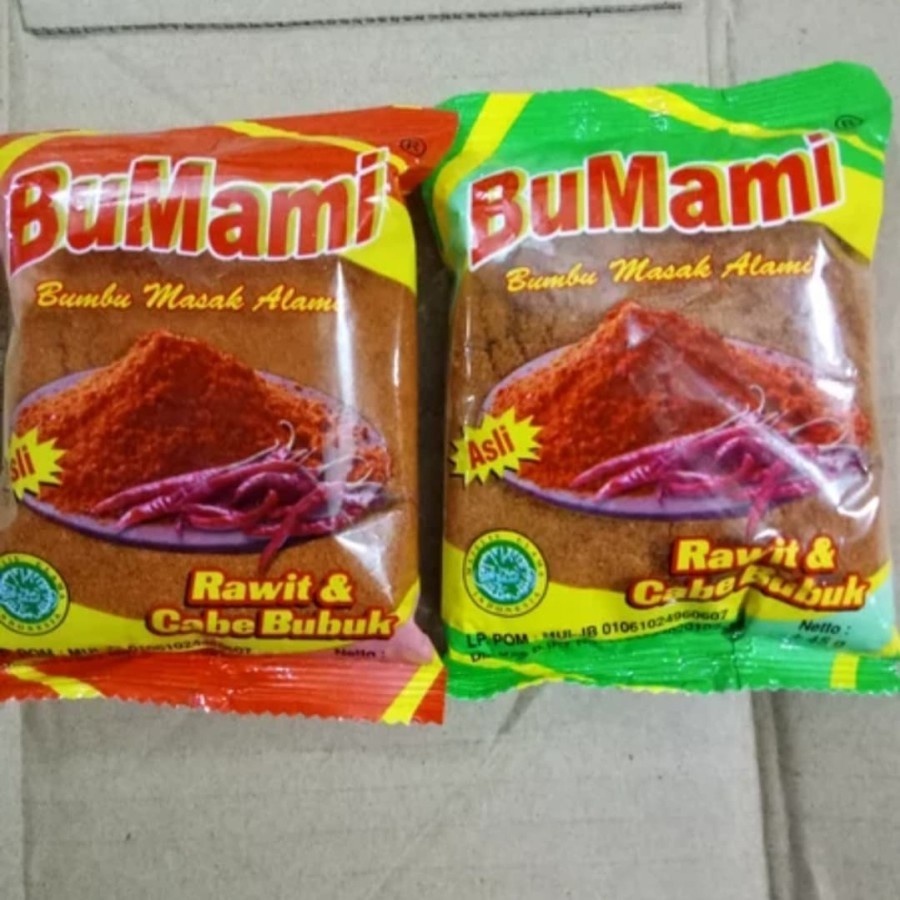 

BUMAMI RAWIT CABE BUBUK 40 GRAM BUMBU MASAK ALAMI BUMBU SUPER PEDAS UNTUK CIMOL CILOK BASRENG MURAH