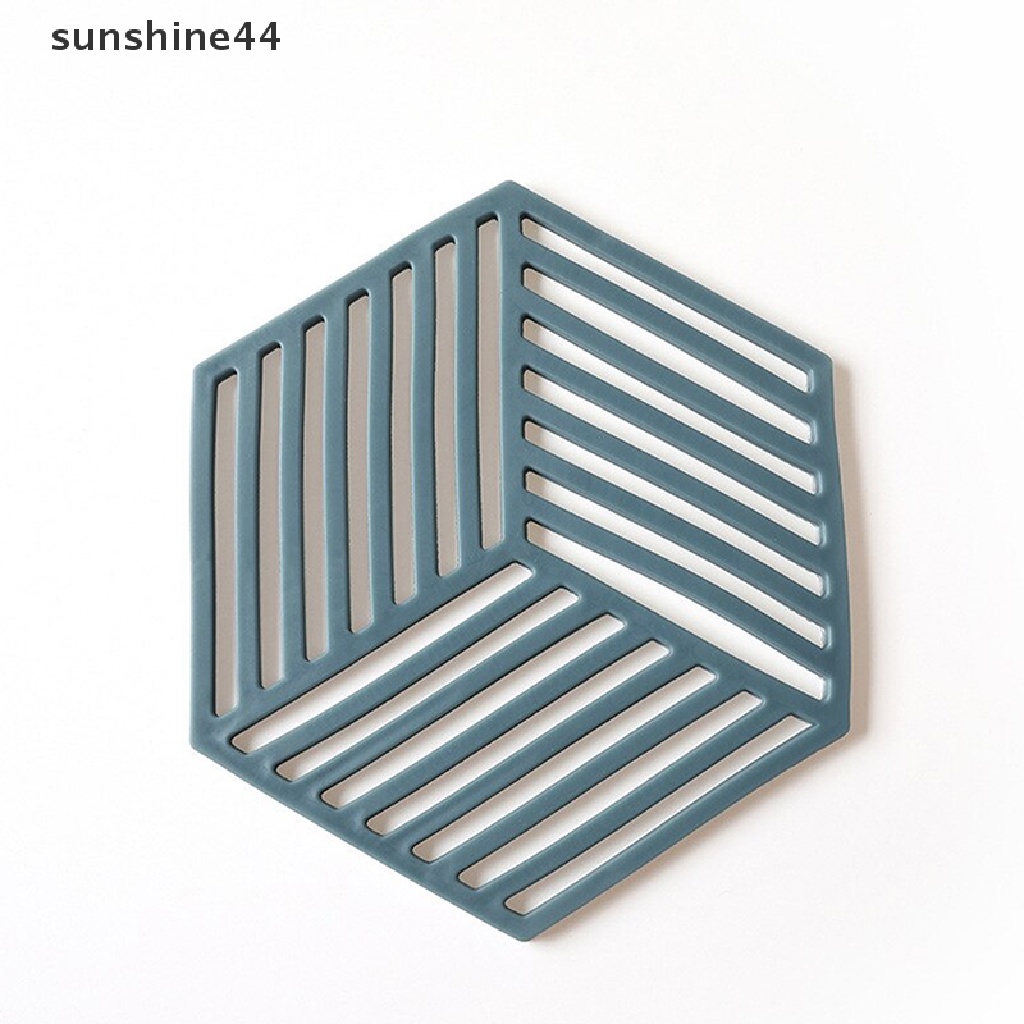 Sunshine 1PC Alas Piring / Mangkuk Bahan Silikon insulated Panas Untuk Dekorasi Rumah