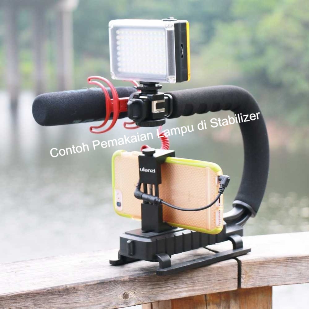 Lampu 96 LED Video Fill Lighting Lamp DSLR Hot Shoe 1/4 Drat Kamera HP