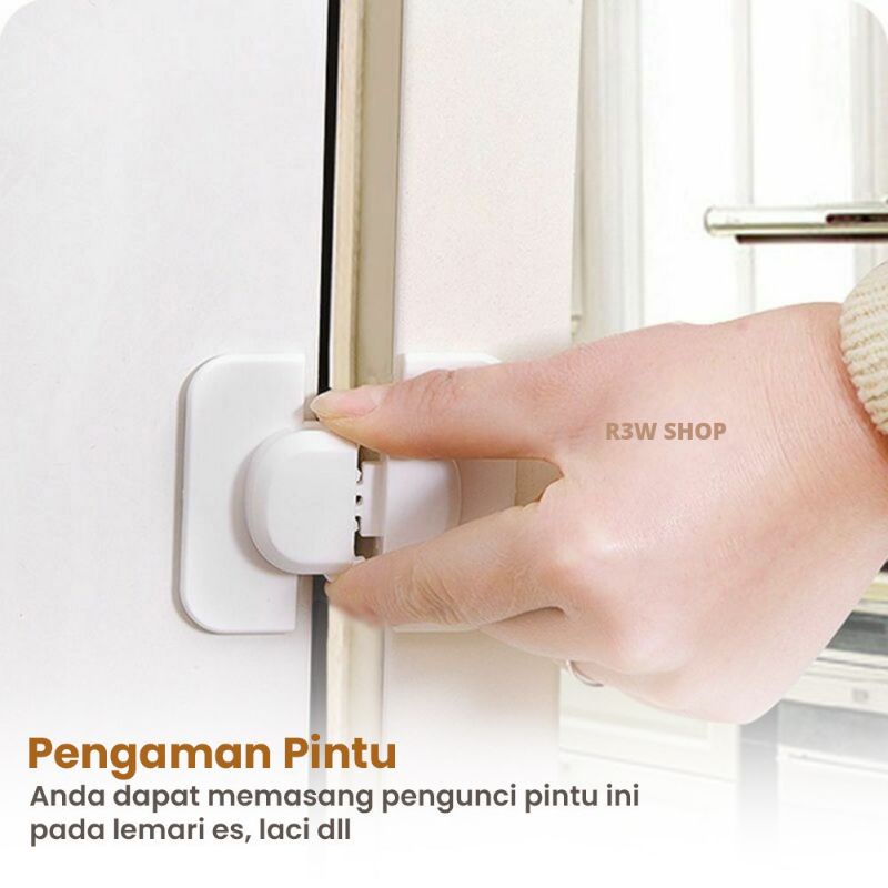 SAFETY LOCK KULKAS SERBAGUNA Kunci Pengaman Laci Lemari Pintu Kulkas Untuk Anak Bayi Balita Saf ORiI