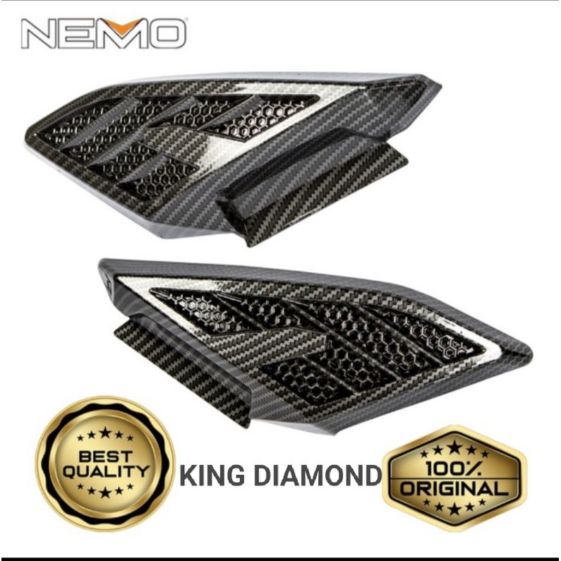 cover tutup pijakan kaki All New Nmax 2020 carbon Nemo