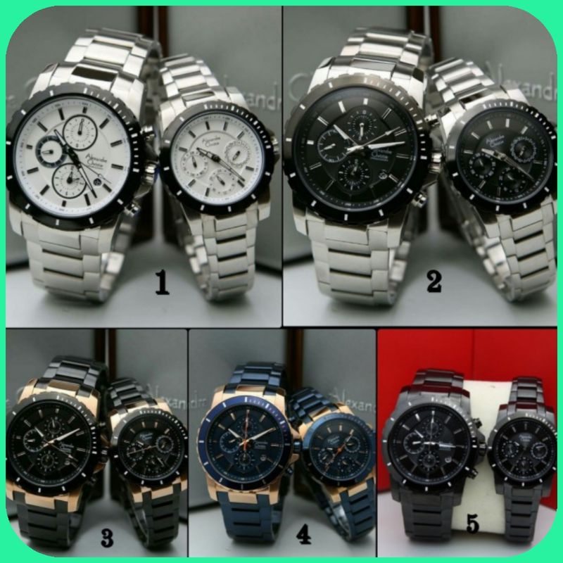 Jam Tangan Couple Alexandre Christie 6141 AC6141MC AC 6141 | Original