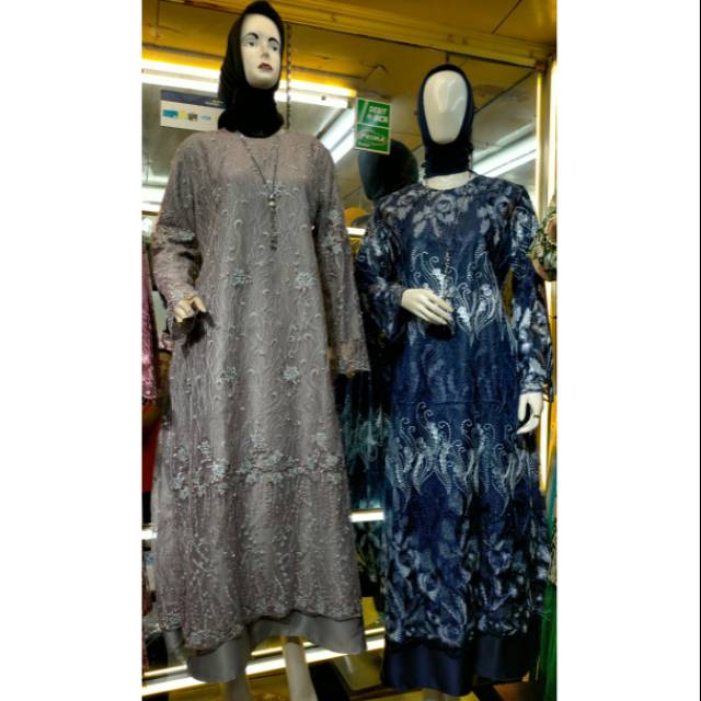 Gamis jumbo / gamis pesta jumbo / gamis lebaran jumbo / gamis tile jumbo
