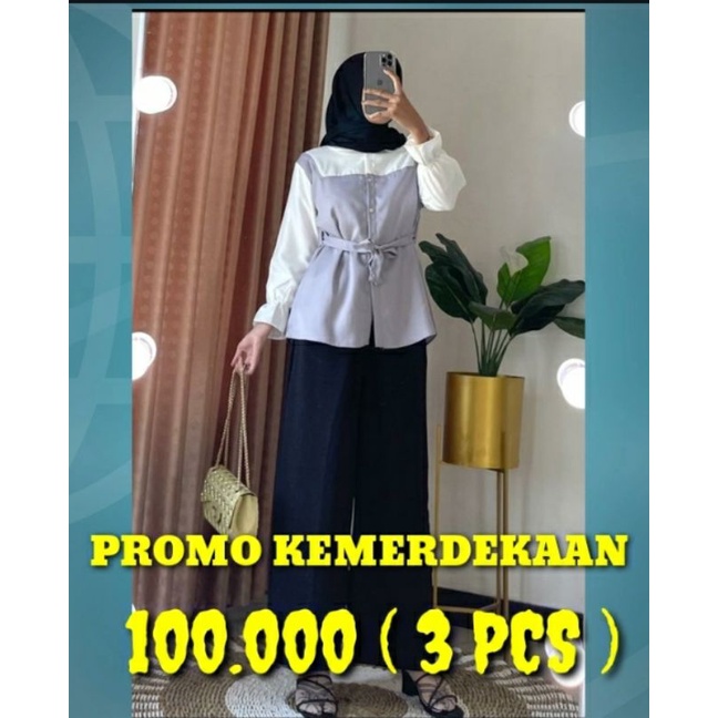 PROMO 100.000(3PCS), BAJU ATASAN WANITA TERBARU