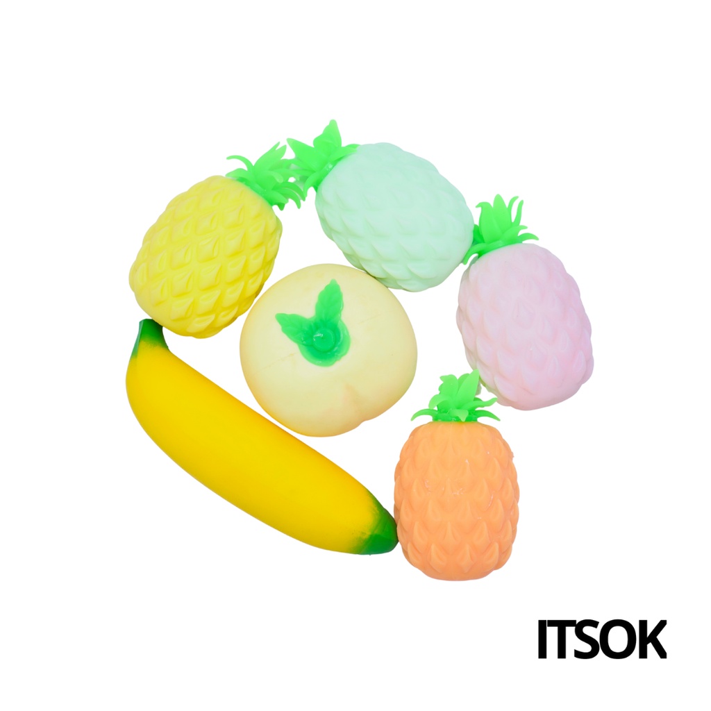 ITSOK MAINAN SQUISHY BUAH / MAINAN SQUISHY / SQUISHY UNIK LUCU / MAINAN SQUISHY ANAK / POP IT