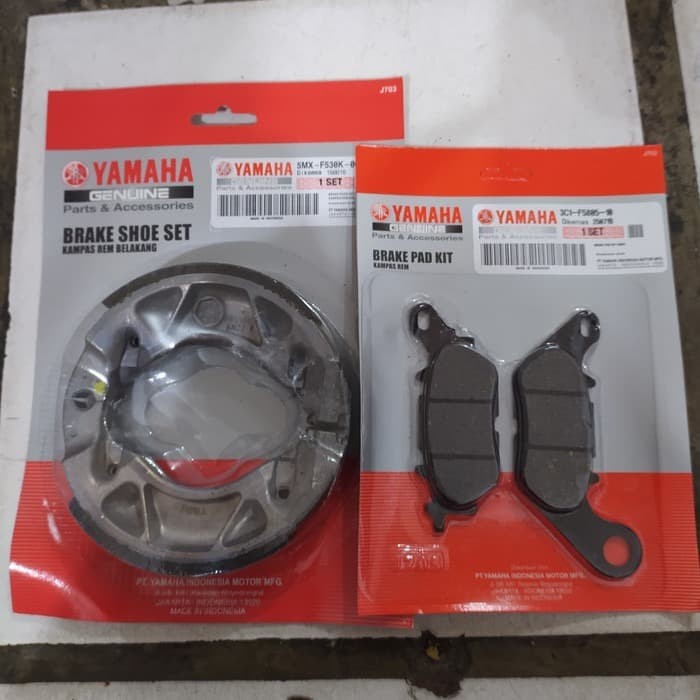 Kampas rem depan belakang Mio Sporty /Soul / Mio J / Mio GT Jupiter MX ORIGINAL Original