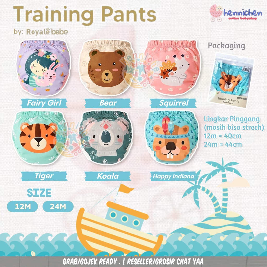 Royale Bebe  Little me Celana training pants 6-24 bulan