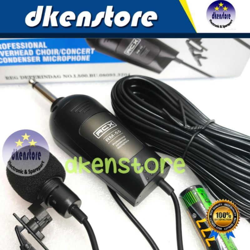 Mic Kondensor RCX RM55 Clip On Condensor RM 55 SENSITIF