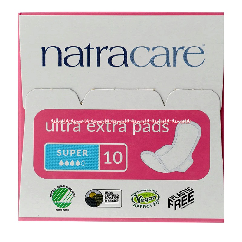 Natracare Ultra Extra Pads 10pcs Natra Care Pink Pembalut Wings Bahan Organik 100persen Katun Pembalut Wanita Sayap Natra Care