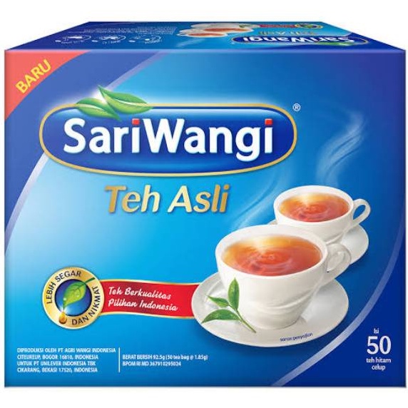 

Sariwangi Teh Kantung Celup Hitam 1,85 gr isi 50