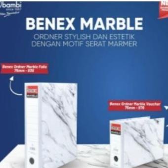 

Office & Stationery | Document Organizer | Odner Binder Benex Eco Marble Folio 75Mm 936 | Best Seller