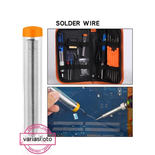 Solder Dengan Tombol Pangatur SUHU 200-450C 220V 60W Paket SET