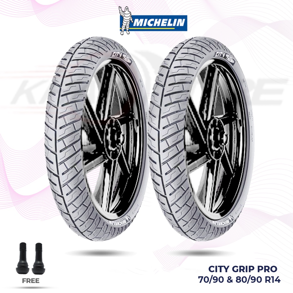 Paket Ban Motor Matic // MICHELIN CITY GRIP PRO 70/90 & 80/90 Ring 14 Tubeless