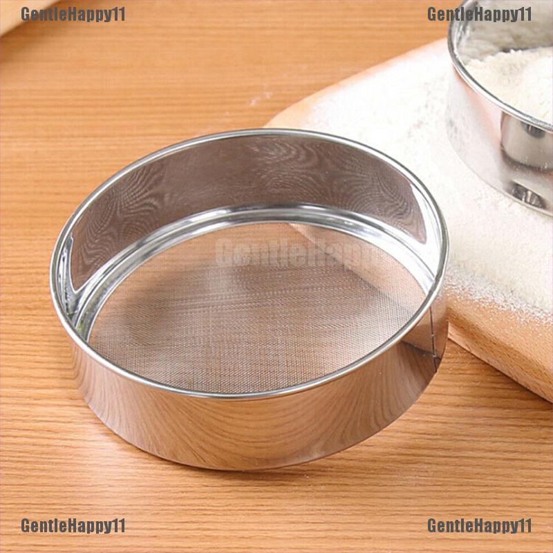 [GENTLE] Stainless Steel Fine Mesh Oil Strainer Flour Colander Sifter Sieve For Kitchen