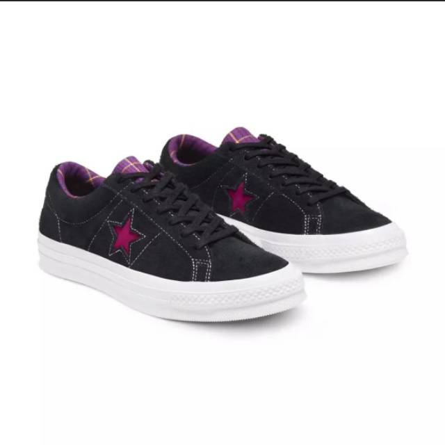 Conveese One Star Suede Seasonal Colors Ox Black White Rose Maroon - BNIB Original Resmi