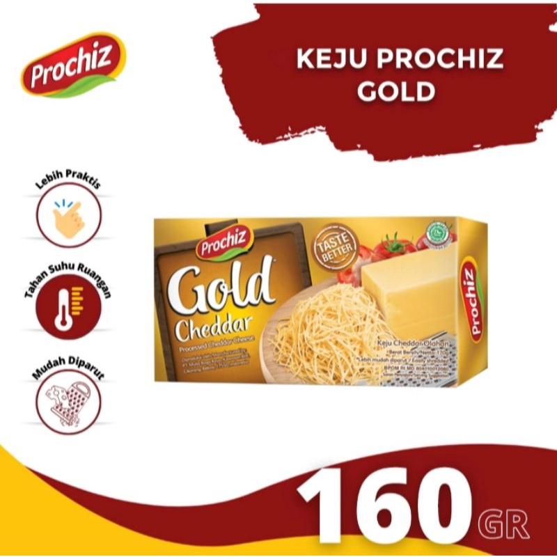 Jual Prochiz GOLD Cheddar 160g | Shopee Indonesia