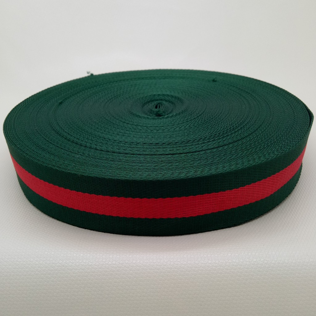 Tali Bisban / Webbing Motif GC (GUCCI) 4 cm - Aksesoris Tas & Dompet Wanita Fashion