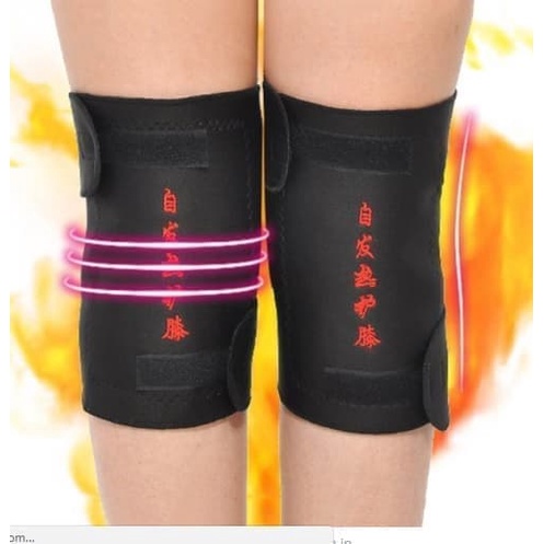Original Sabuk Lutut Dengkul Terapi Pemanas Lutut Magnetic Theraphy Self Heating Knee Pad Dilengkapi Dengan Batu Kecil Turmaline Pada Korset Terapi Lutut Melancarkan Sirkulasi Darah Nyeri Sendi