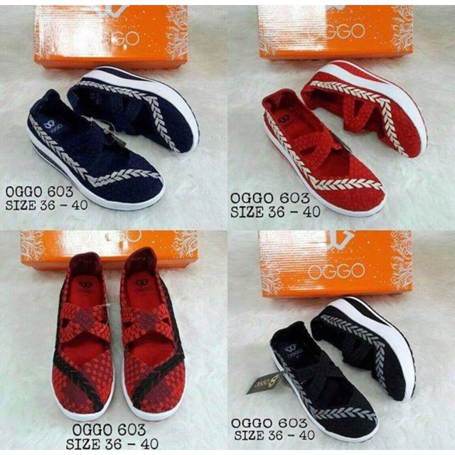 OGGO 603 ORI sepatu rajut wanita