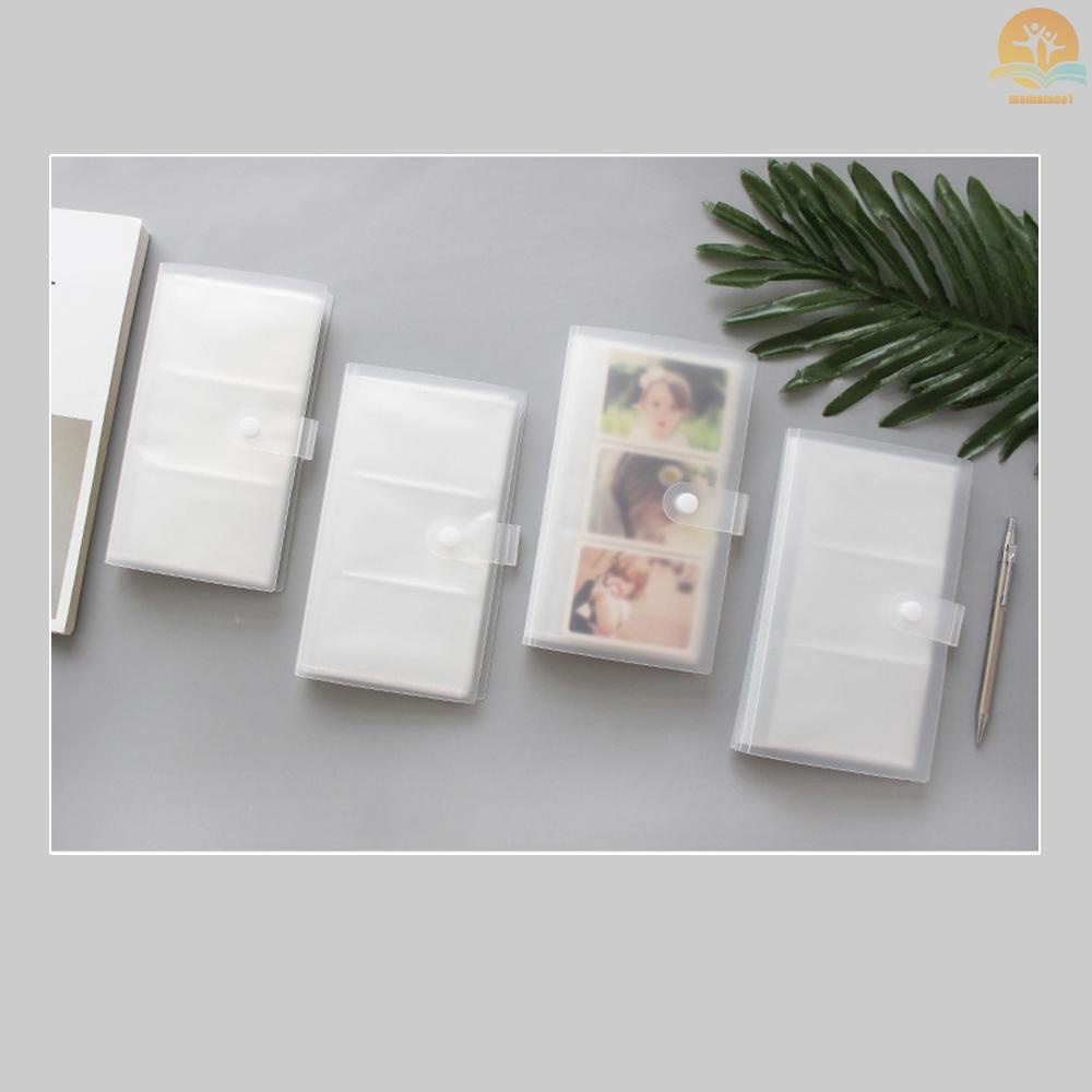 Transparent Business Card Holder Plastic Name Card Book ID Credit Card Organizer Protector Pages 120 Slots for Office Business