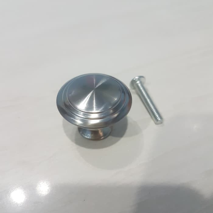 Tarikan Laci Bulat Stainless Steel knop IGM/Tarikan Handle Knob Pentol Bulat Laci Lemari