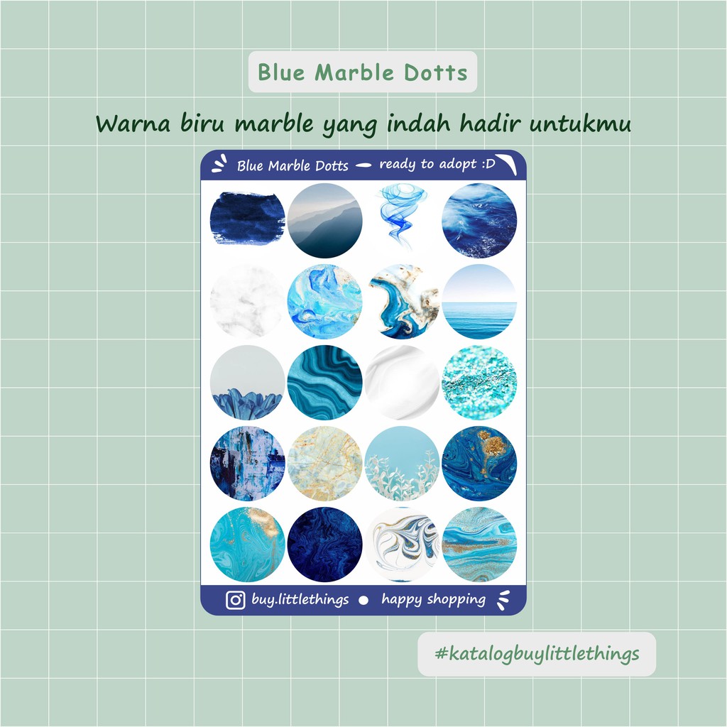 

stickers / Blue Marble Dotts sticker