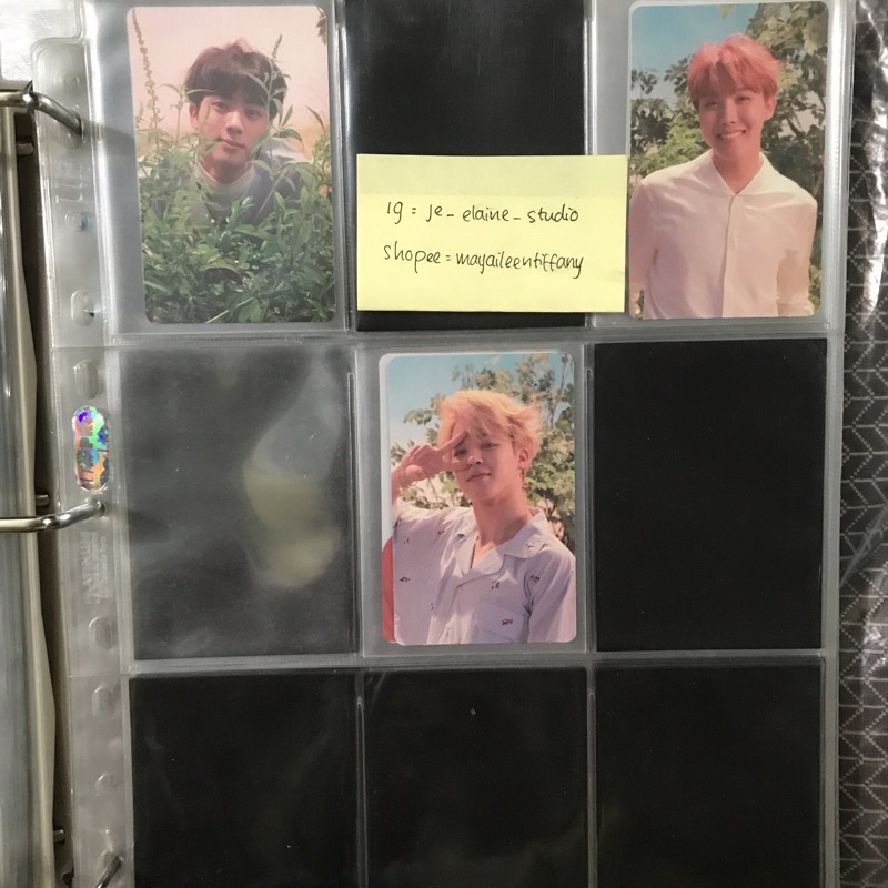 BTS Love yourself Her O version Jin J-hope Jimin Photocard | tolong baca deskripsi