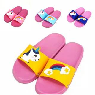  SANDAL  SLOP ANAK  MOTIF UNICORN  KARAKTER LUCU Shopee 